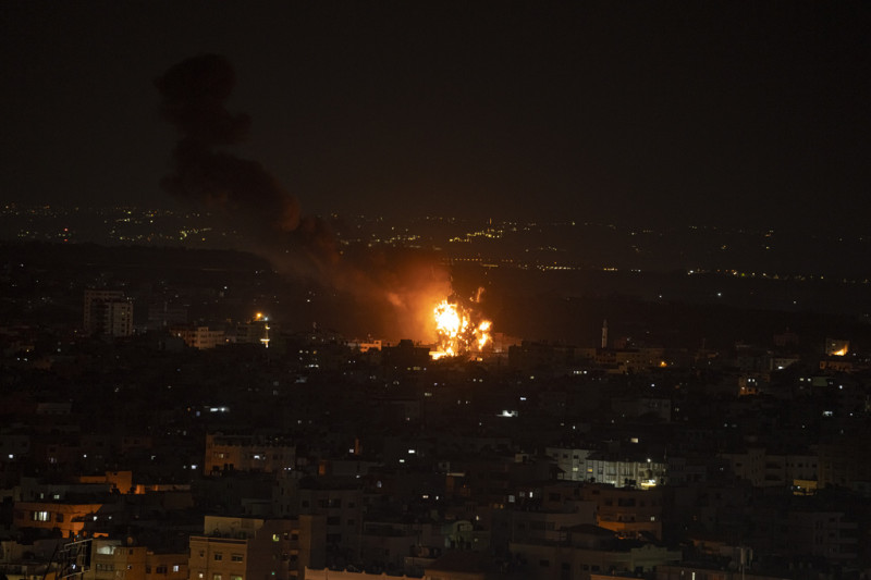 以色列近日不斷對巴勒斯坦發動空襲。   圖 : 達志影像/美聯社