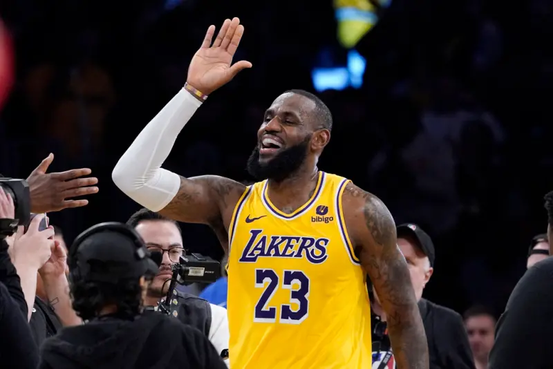 洛杉磯湖人仍然需要LeBron James的出色發揮帶領他們贏下比賽。   圖／美聯社／達志影像