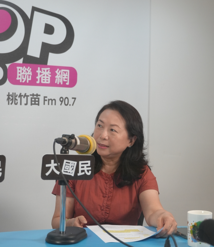 徐春鶯在廣播節目「POP大國民」中嗆說，如果台灣宣布獨立，她就會去放棄中國國籍。   圖：POP大國民提供