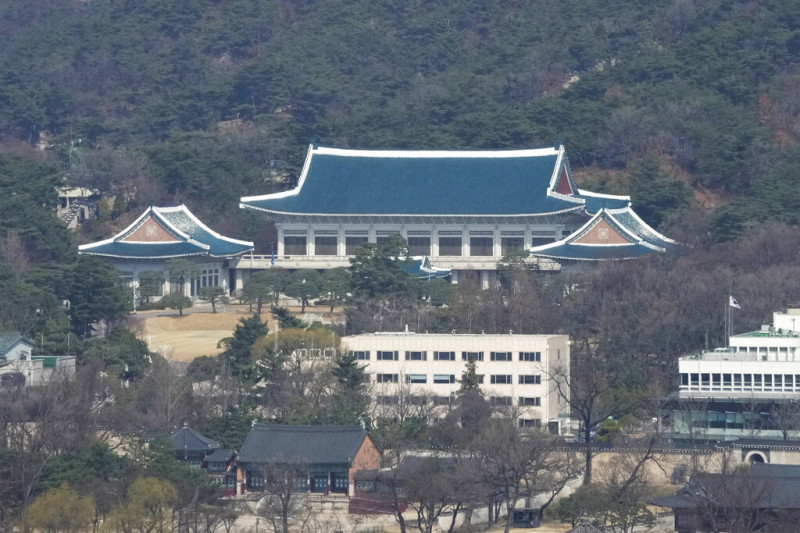 青瓦臺在1948年至2022年期間為韓國的總統府所在地。   圖 : 達志影像/美聯社