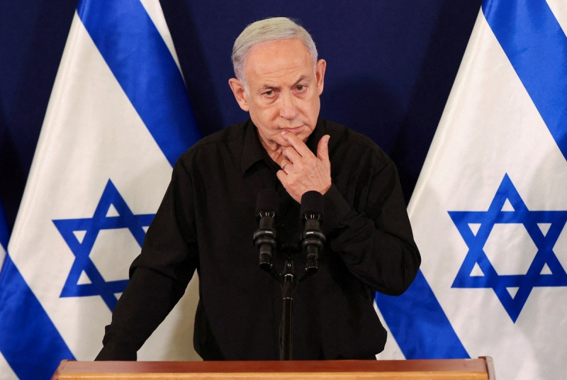 據以色列媒體報導，以色列內閣部長子女以普通士兵的身份參加加薩地區的戰爭，當中包括以色列總理內坦雅胡的長子。   圖：達志影像／路透社