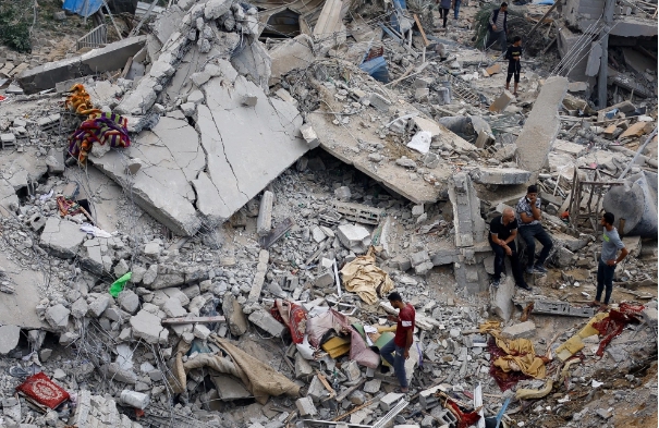 以色列對加薩地帶的轟炸行動疑似種族滅絕。   圖 : 翻攝自 IC photo
