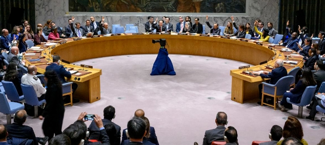 俄羅斯和中國在聯合國安全理事會中否決了美國主導有關加薩停火的決議草案。   圖 : 翻攝自聯合國官網