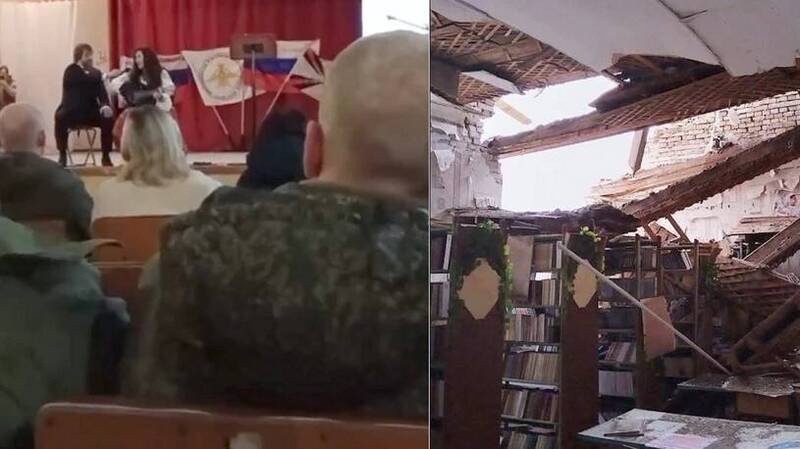 俄羅斯女演員、編舞家曼希赫在舞台上演出時被烏克蘭軍隊砲火炸死。象。   圖：翻攝X（前推特）