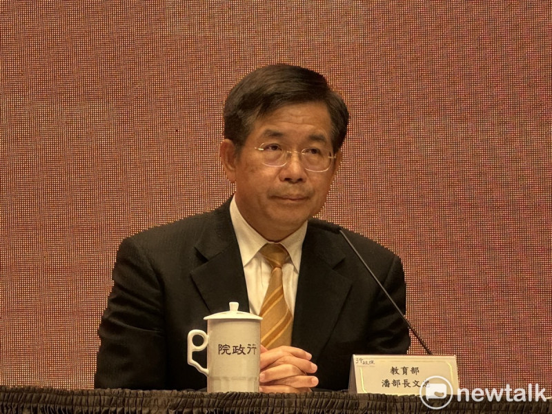 教育部長潘文忠。   圖：謝莉慧/攝
