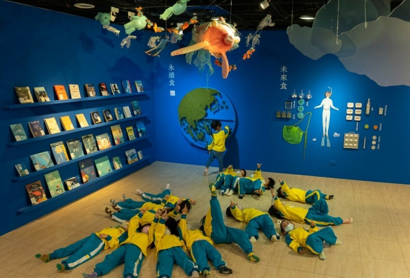 《小阿法α大未來》展加入許多創意生動的藝術元素。   圖：高雄兒童美術館/提供