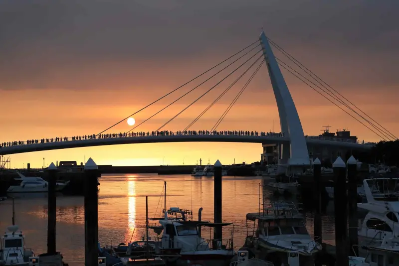 ▲淡水夕陽餘暉。（示意圖 ／新北市政府觀光旅遊局）   （示意圖 ／新北市政府觀光旅遊局）