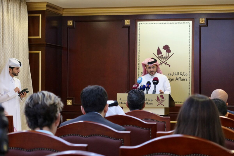 卡達外交部發言人馬吉德·安薩裡 ( Majed Al-Ansari ) 圖 : 達志影像/路透社