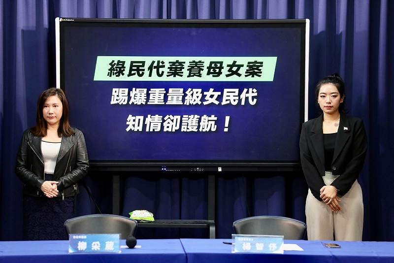 國民黨召開記者會，持續緊盯民進黨台中市議員蔡耀頡被控棄養母女事件。   圖：國民黨文傳會/提供