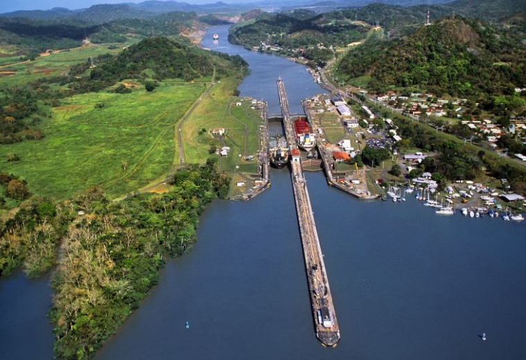 巴拿馬運河鳥瞰圖。   圖 : 翻攝自TTrip.com