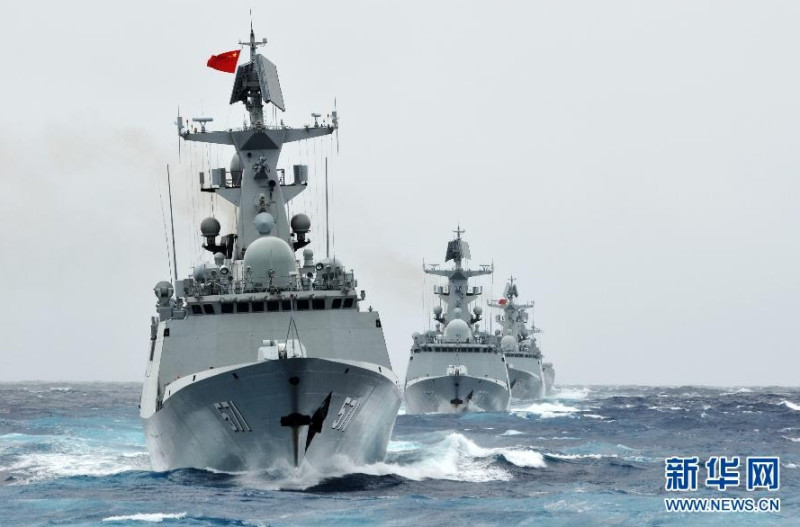  中國解放軍運城艦。 圖 : 翻攝自新華網 