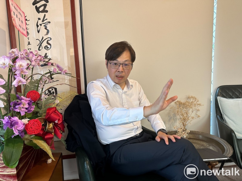 台灣基進黨主席王興煥:在港湖區奮戰到底絕不撤退。   圖：朱蒲青／攝。
