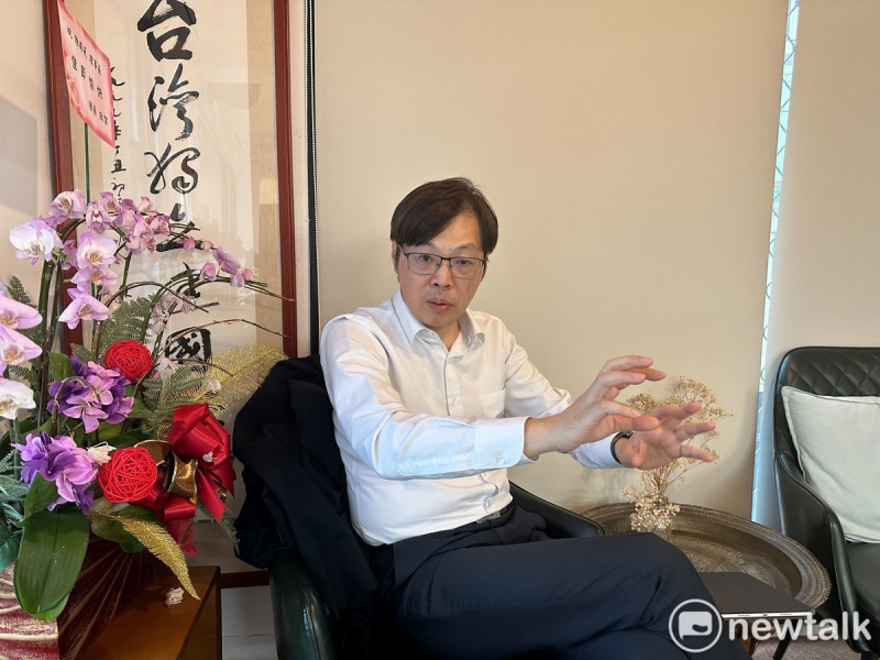 專訪台灣基進黨主席王興煥。   圖：朱蒲青／攝。