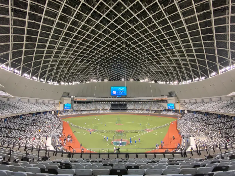 ▲2023亞錦賽台北大巨蛋將加開外野4千個座位，卻又再度完售。（圖／記者陳明中攝）   