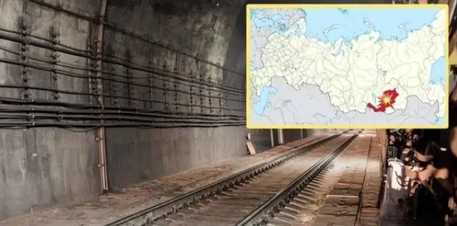 鐵路隧道爆炸地點離俄烏邊境近4千公里。 圖 : 翻攝自3號視頻