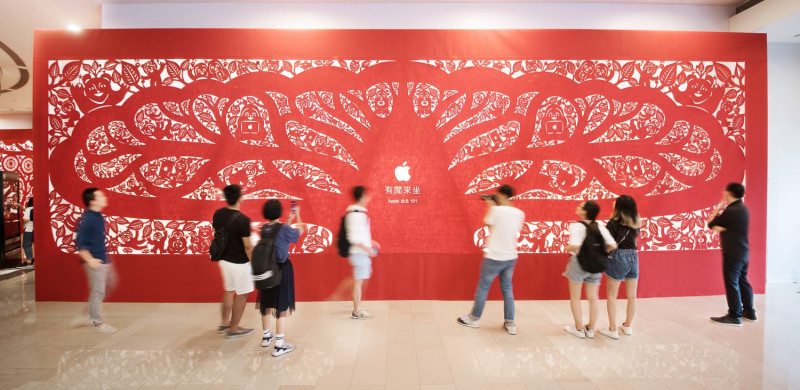 蘋果公司（Apple）台灣首家直營店要在台北101開幕啦。   圖：翻攝自 Tim Cook個人推特