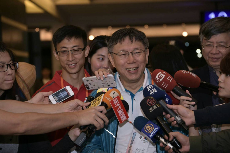 台北市長柯文哲將出席雙城論壇，並簽署台北市內湖區與上海市浦東新區、兩市推廣籃球運動等4項交流合作備忘錄。   圖：新頭殼資料照