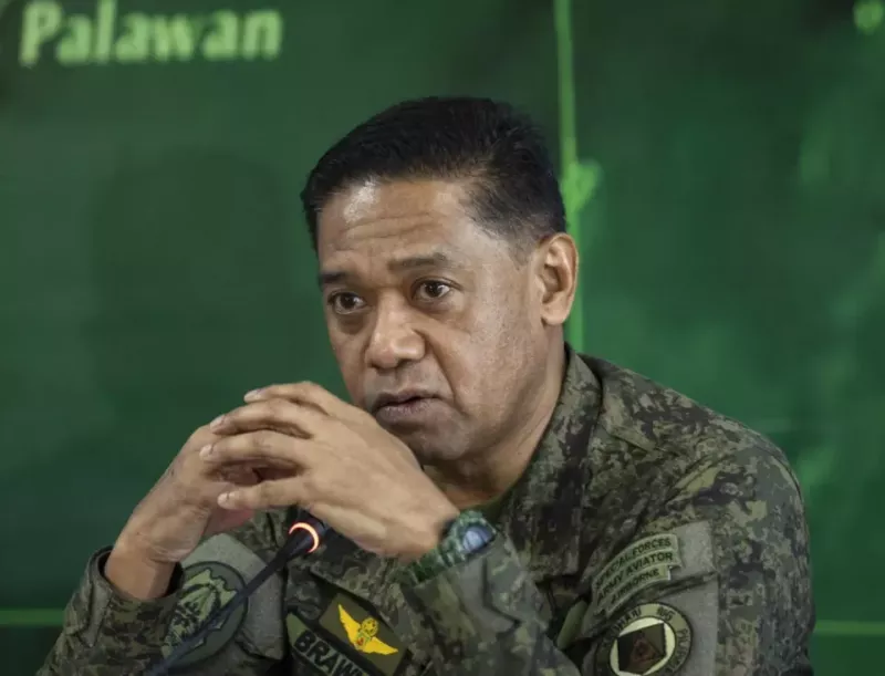 圖為菲律賓武裝部隊總參謀長布勞納。   圖：翻攝自騰訊網