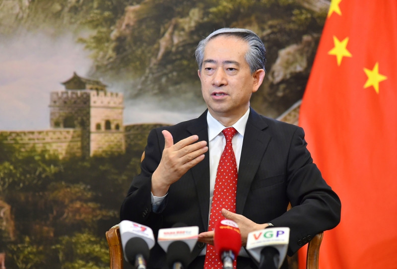 中共駐越大使熊波 10 日表示，在習近平訪問期間，中越預計將簽署多項協議，中方願對越南農產品進一步開放。圖為中共駐越大使熊波   圖：翻攝自 越南社會主義共和國中央政府門戶網站