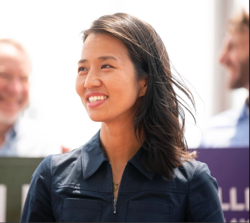 波士頓市長米歇爾·吳（Michelle Wu）(吳弭)。   圖 : 翻攝自吳弭競選網站