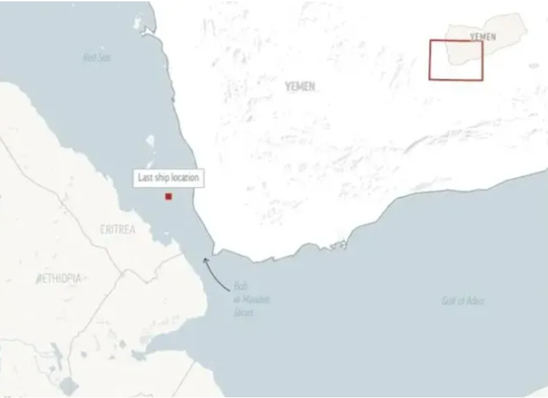 分析指，胡塞武裝在紅海的襲擊行動實際上已經威脅到全球最重要的海上石油運輸通道，增加了區域衝突的風險，圖為斯特林達號遇襲地點。   圖：翻攝自騰訊網帳號「劉勇Talk」