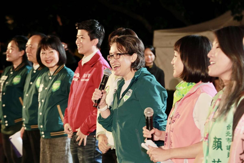 蕭美琴出席「聽Hakka 挺台灣」信賴台灣客家之夜活動。   圖：賴清德競總提供