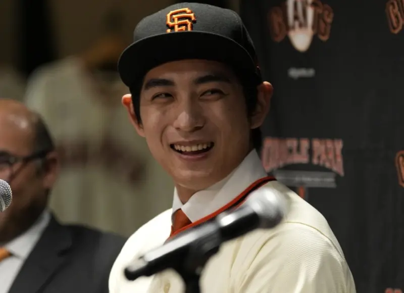 ▲韓國明星外野手「風之孫」李政厚，以6年1.13億美元合約加盟舊金山巨人隊。（圖／取自推特@RealSFDynasty）   
