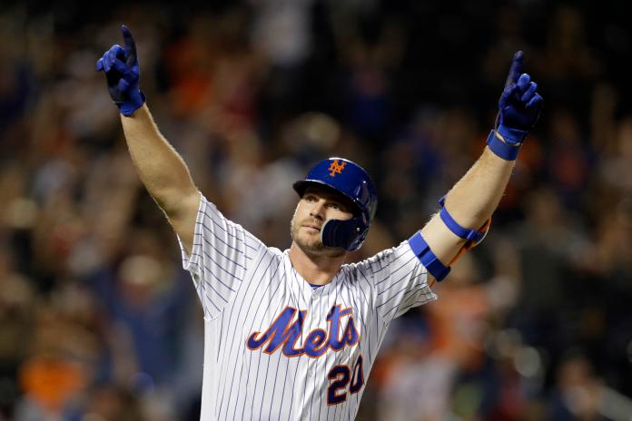 ▲近日大聯盟（MLB）官網更建議，密爾瓦基釀酒人能重啟與大都會有關Pete Alonso的交易談判。（圖／美聯社／達志影像）   
