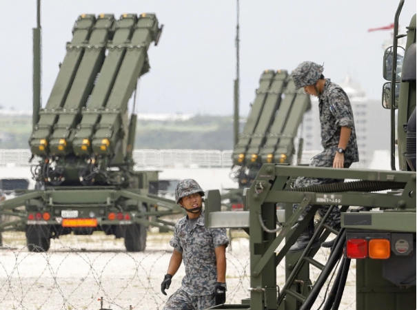日本自衛隊今年6月在沖繩部署愛國者導彈。   圖 : 翻攝自環球網