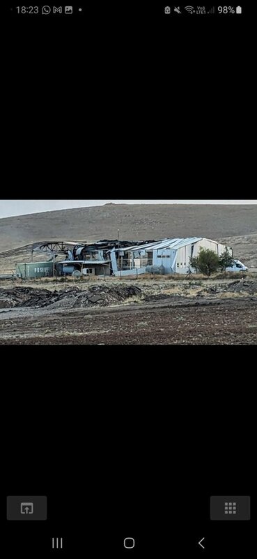 在美軍空襲後，位於伊拉克的真主黨行動基地現狀。   圖：翻攝自alyemennet Telegram帳號