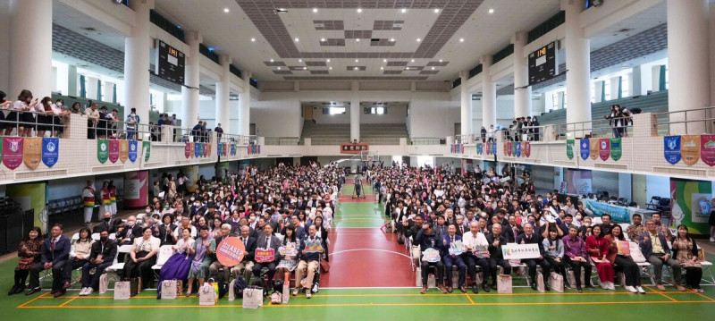 亞洲學生交流計畫現場逾700名國內外師生相見歡。 圖:高雄市教育局/提供