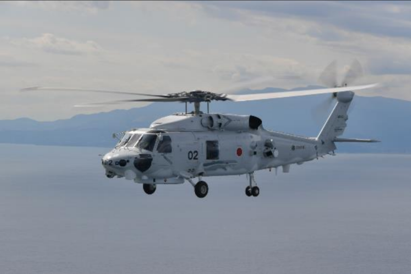 SH-60L 反潛直升機。   圖 : 翻攝自日本防衛省網站