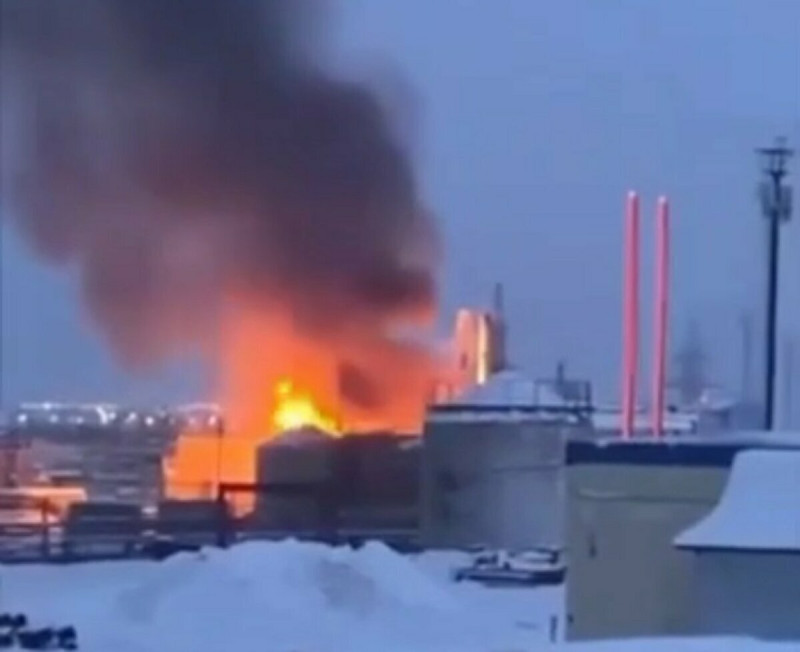俄羅斯天然氣公司的工廠傳出爆炸。   圖：翻攝自MAKS 23 個人X帳號