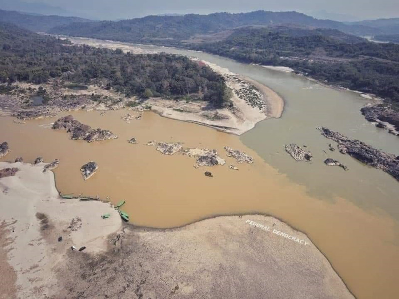  緬甸北部、伊洛瓦底江上游地帶，這裡有豐富的銅礦和稀土礦，緬甸軍方將開採的礦產大量賣給中國。 圖：Krystal。 