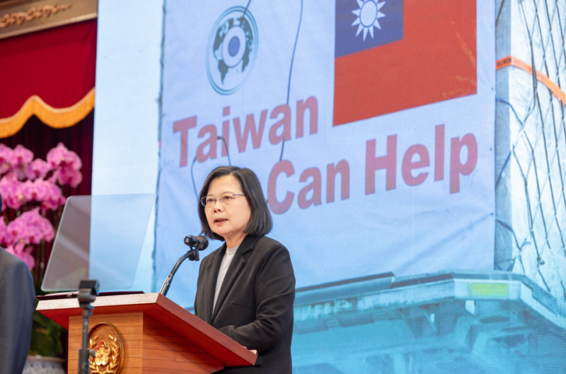 中國採取行動圍堵台灣最可能的時段是，從 1 月的台灣總統大選到 5 月新總統就職。圖為台灣總統蔡英文。   圖：總統府提供