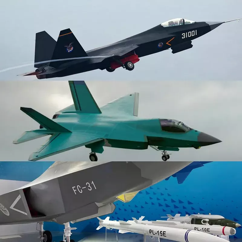 殲-31隱形戰機。   圖 : 翻攝自騰訊網