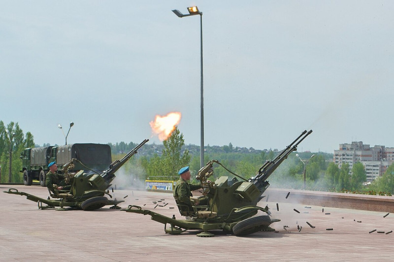 俄軍ZU-23-2雙管高射砲。   圖 : 翻攝自維基百科