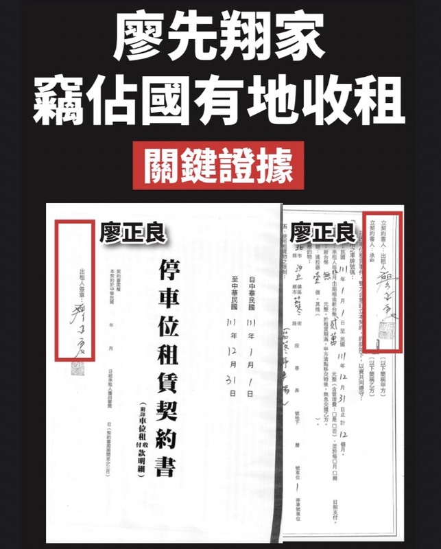  賴品妤服務處法律諮詢律師江皇樺出示民眾的租約及傳票。 圖：賴品妤競辦提供 