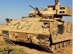 美製M2布萊德利坦克。   圖 : 翻攝自維基百科