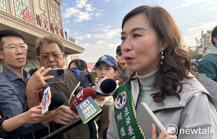 民進黨立委林宜瑾駁斥介入婚姻。   圖：黃宣尹攝