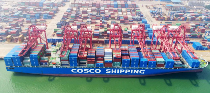 中遠集團旗下的商船宣布停止靠港以色列。   圖：翻攝自騰訊網