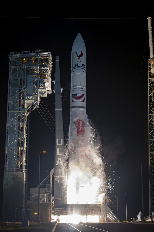 遊隼一號由聯合發射聯盟（ULA）研發的火神半人馬座運載火箭（Vulcan Centaur）發射升空，是該火箭延遲多年來的首飛。   圖：擷自「X」@NASA