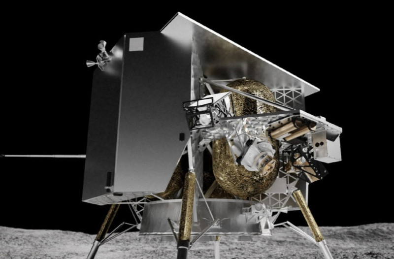 50 年來第一個自美國發射的月球登陸器遊隼任務一號，8 日清晨自佛羅里達州升空數小時後，因面臨嚴重的燃料洩漏，開發公司隨即宣布放棄登陸月球的嘗試。   圖：擷自「X」@BlueJ11274903