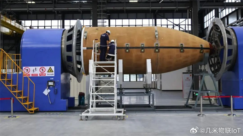 力箭一號遙三運載火箭於去年12月11日舉行出廠儀式。   圖：取自微博