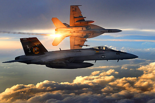 美軍 F/A-18 戰鬥機。(示意圖)   圖：翻攝自河東三叔