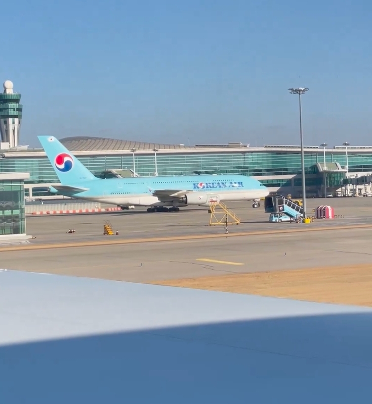 南韓德威航空一架波音737-800 客機在仁川機場著陸前，因遇鳥擊右引擎閃現火花，所幸機上 122 人無人受傷。（圖非為當事飛機）   圖：取自臉書Dikki Julian Antandito