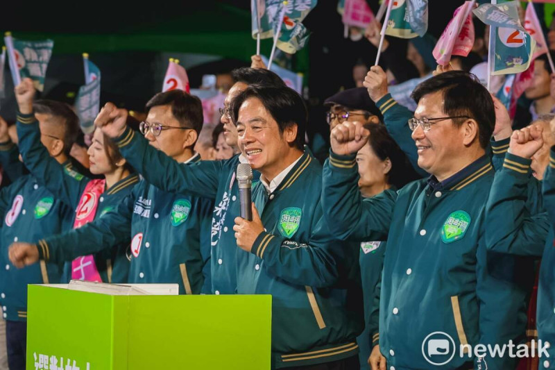 賴清德致詞表示，這場大選，將決定台灣的前途，也將影響印太地區的和平穩定。   唐復年/攝