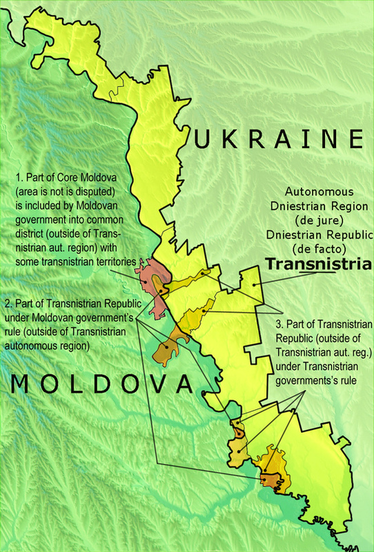 德涅斯特里亞於1991年從摩爾多瓦分離出來   圖：取自維基百科