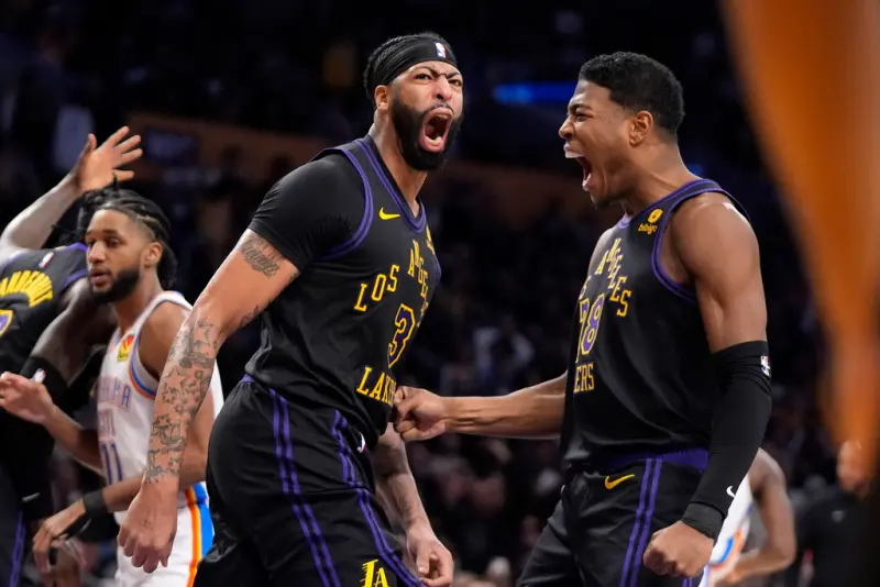 ▲湖人Anthony Davis此役貢獻27分15籃板5助攻。（圖／／美聯社／達志影像）   