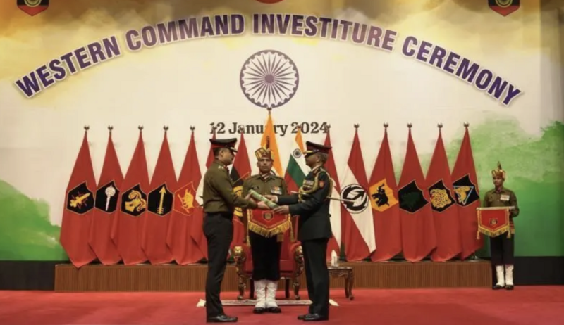 印度陸軍西部司令部舉行了一次頒獎儀式。   圖：翻攝自 騰訊網 第一軍情